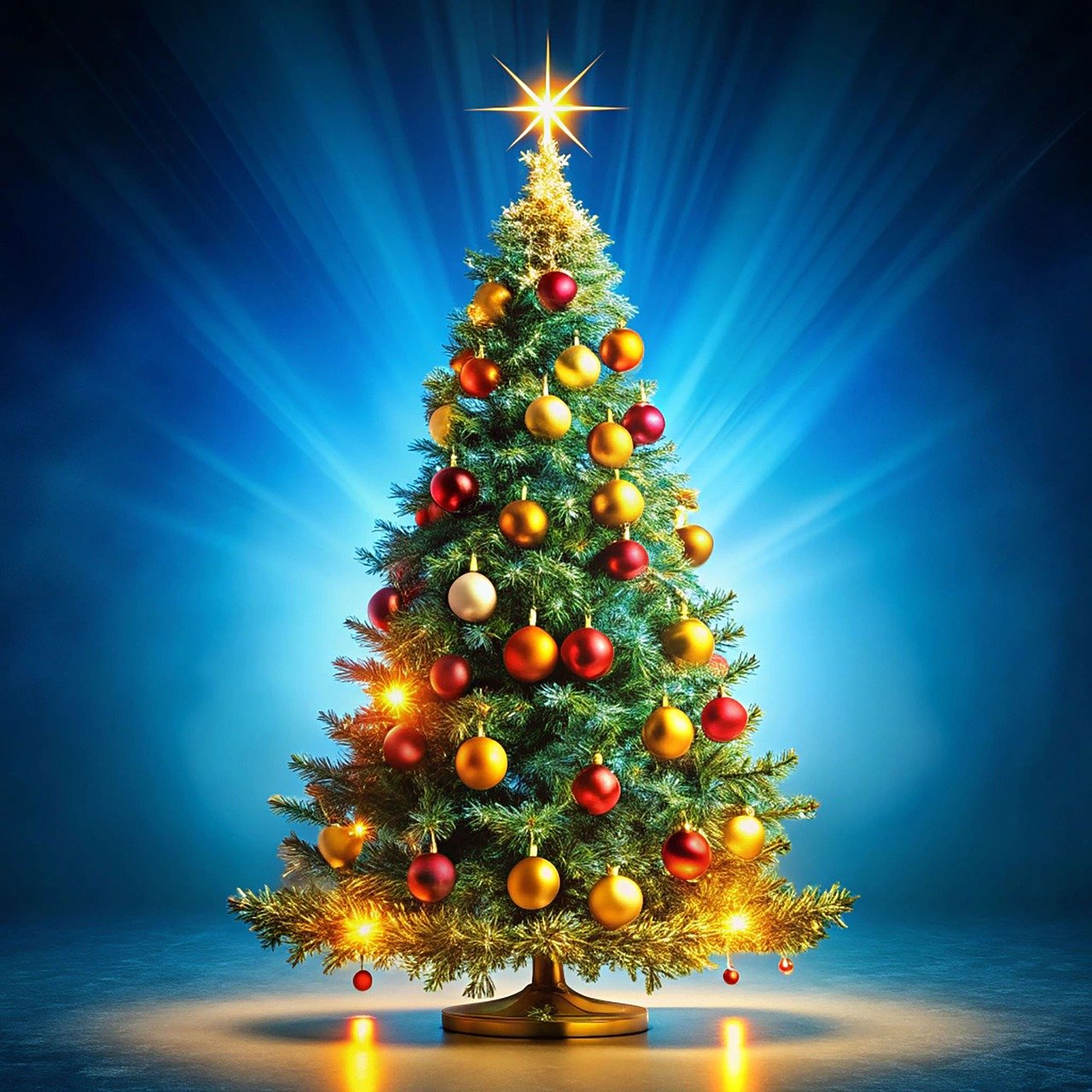 ai generated, christmas tree, christmas