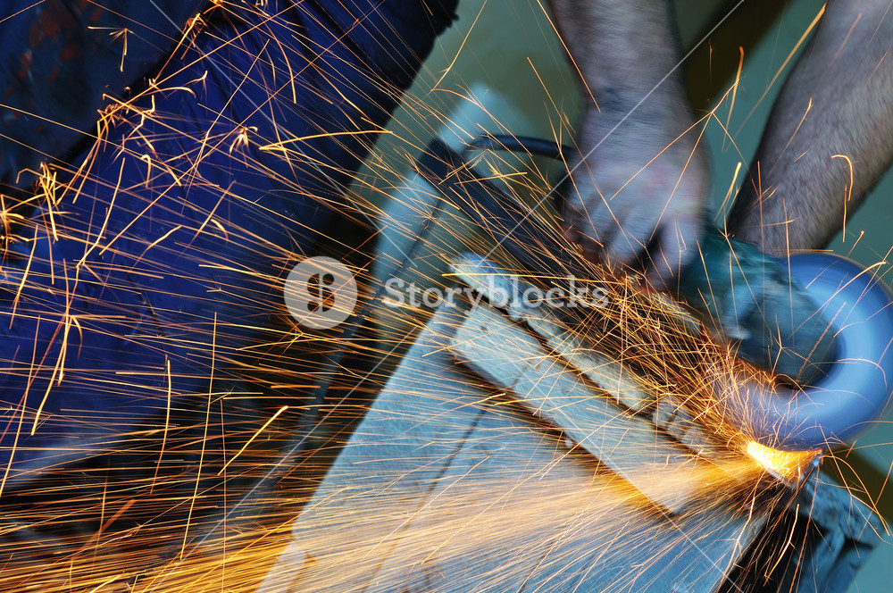 Industry worker sparks