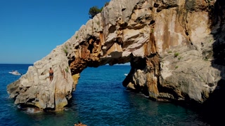 Cala Goloritze beach, Baunei, Sardinia, Italy Golfo Di Orosei Cala Gonone during summer